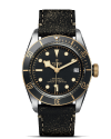Tudor Black Bay S&G 41 mm steel case, Aged leather strap (watches)